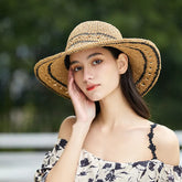 Straw Hat Women's Sunshade and Face Shield Hat